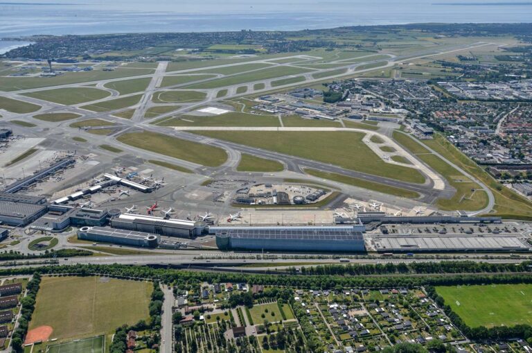 Luftfoto af Københavns Lufthavn