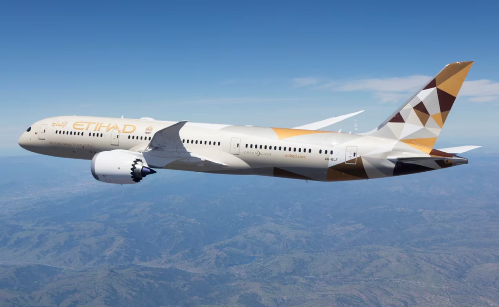 Etihad svarer igen på Emirates udvidelsen til Dubai Etihad Airways Boeing 787-9
